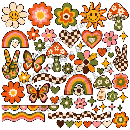 Retro groovy Clip Art