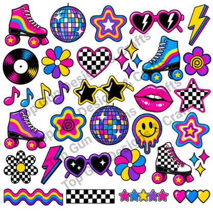 Retro groovy Clip Art