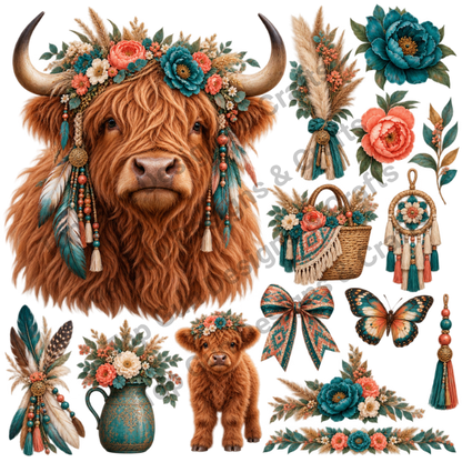 Highland Cow 1-5