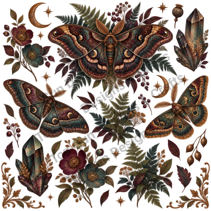 Nocturne Moth Clip Art – Top Gun Designs & Crafts