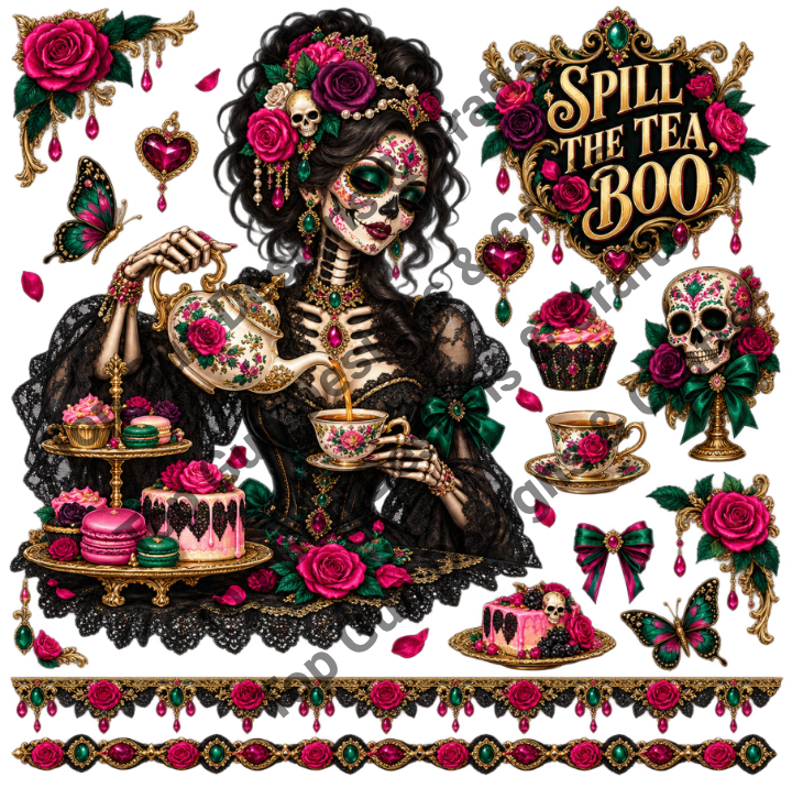 Sugar Skull Clip Art #3