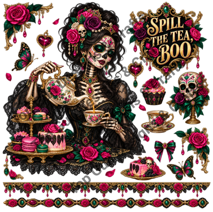 Sugar Skull Clip Art #3