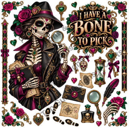 Sugar Skull Clip Art #2