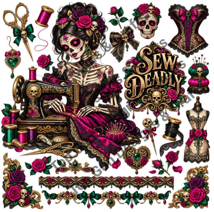 Sugar Skull Clip Art #2