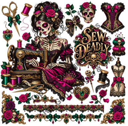 Sugar Skull Clip Art #2