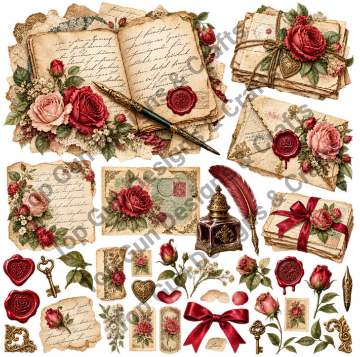 Vintage love letter