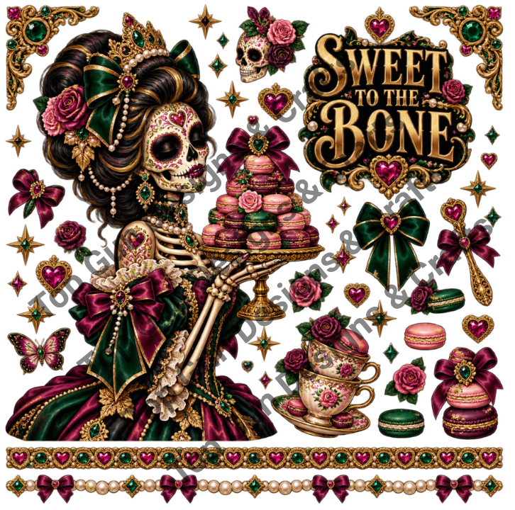 Sugar Skull Clip Art #3